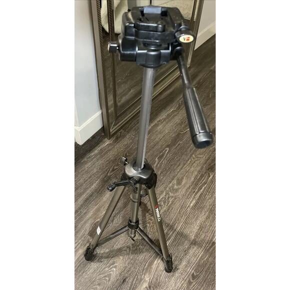 Ambico V-0551 Tri Pod Adjustable Height Flip Lock Lever Bubble Level Geared Pan - Picture 7 of 8